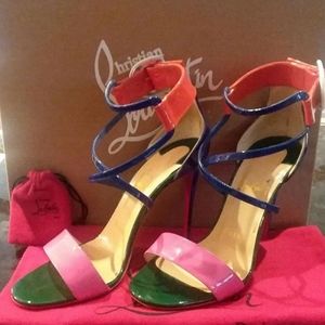 Christian Louboutin - Chica 100mm Patent/Nappa Shiny